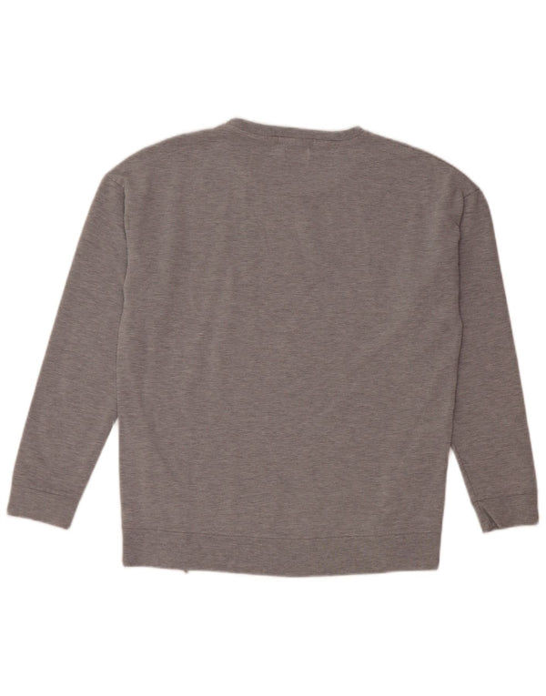 Suéter gráfico feminino CONVERSE UK 14 algodão cinza médio