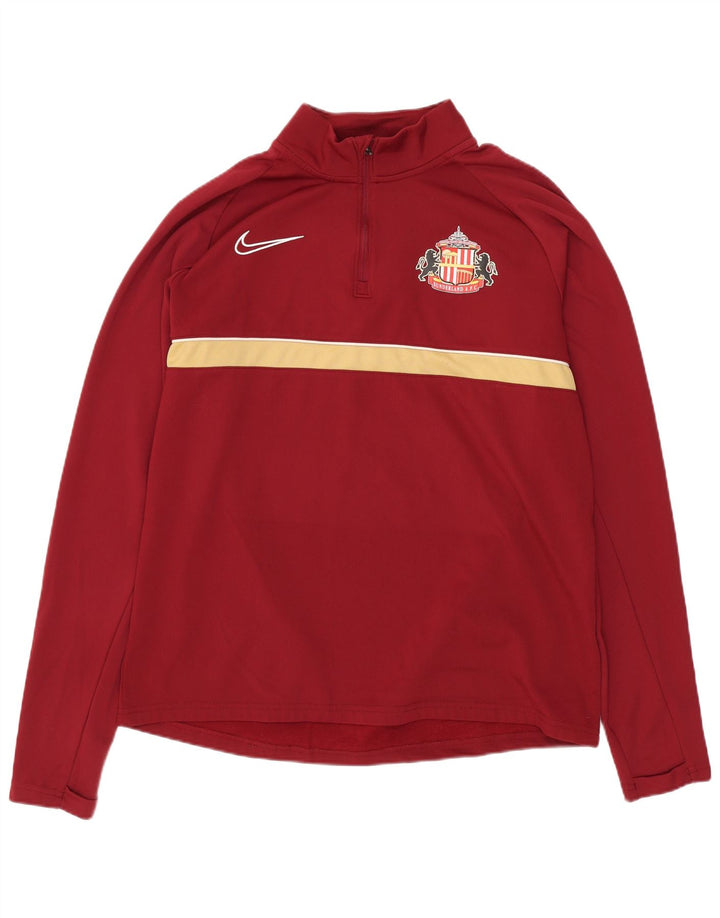 Nike Masculino Sunderland A.F.C. Pulôver Agasalho Top Médio Borgonha