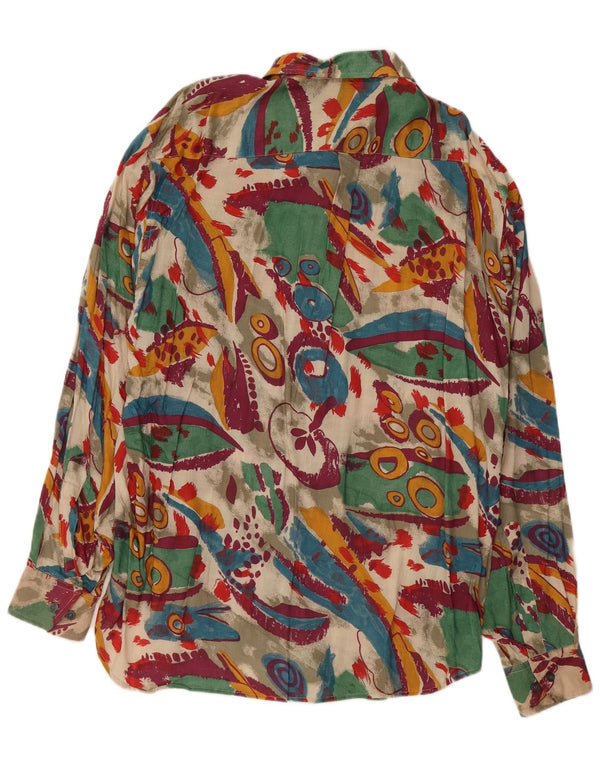 VINTAGE Mens Abstract Pattern Shirt Size 41/42 Large Multicoloured Viscose