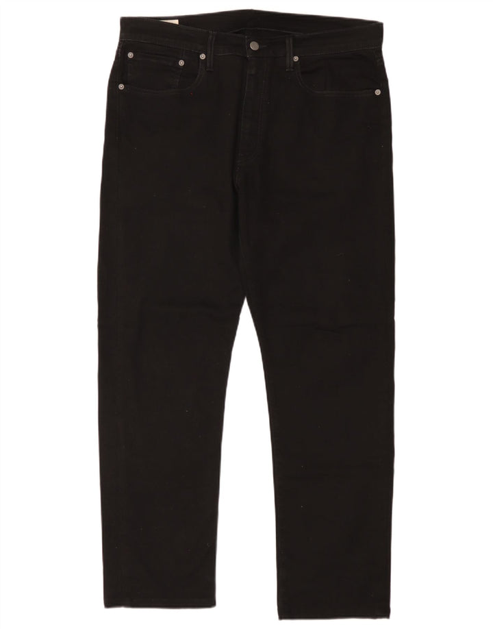Calça jeans masculina Levi's 502 Tapered W36 L29 algodão preto
