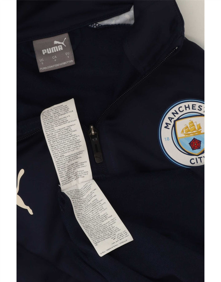 Puma Mens Graphic Tracksuit Top Jaqueta Pequena Azul Marinho Paisley Poliéster