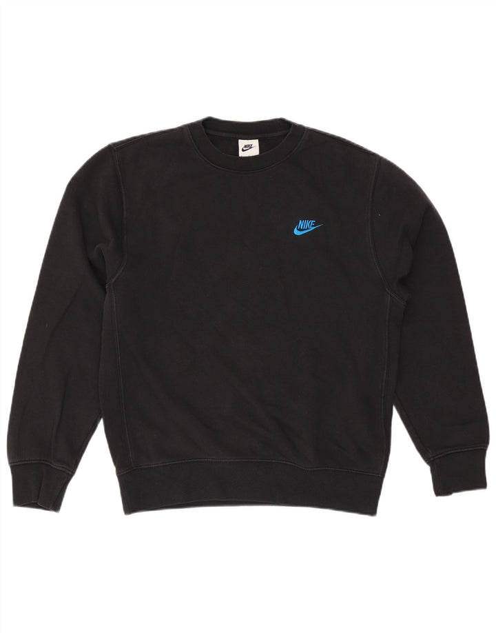 Nike moletom masculino jumper pequeno algodão preto