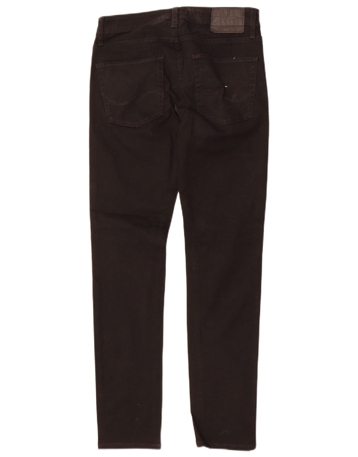 Jack & Jones Masculino Tim Slim Jeans W28 L32 Algodão Preto