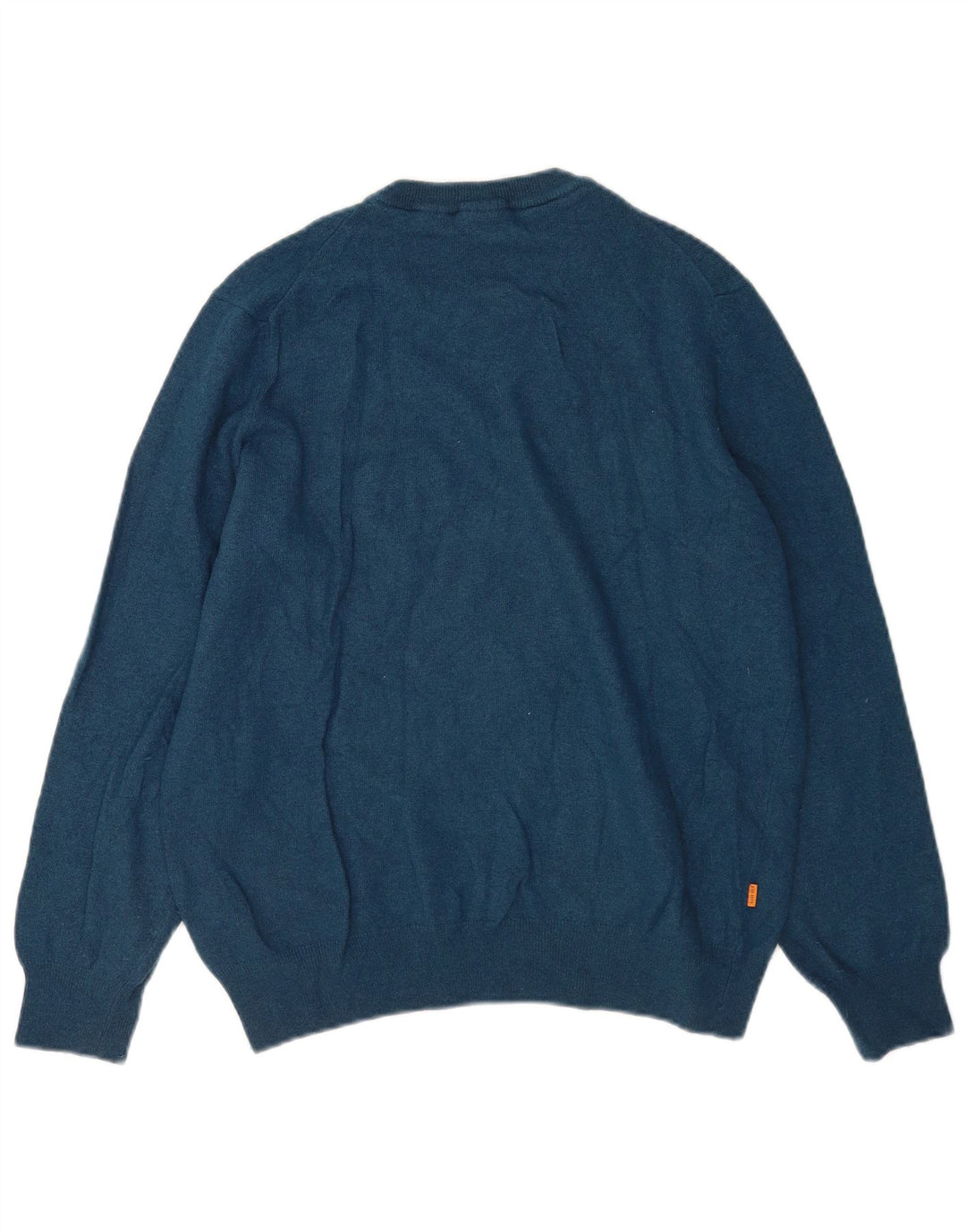 Suéter masculino Timberland com gola redonda, grande lã azul