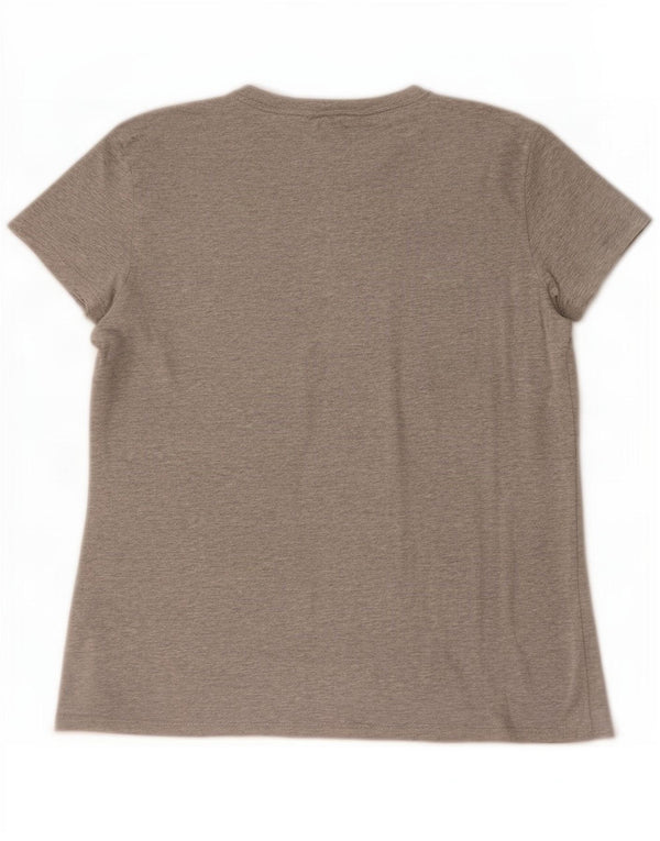 Tommy Hilfiger Camiseta masculina grande algodão manchado cinza