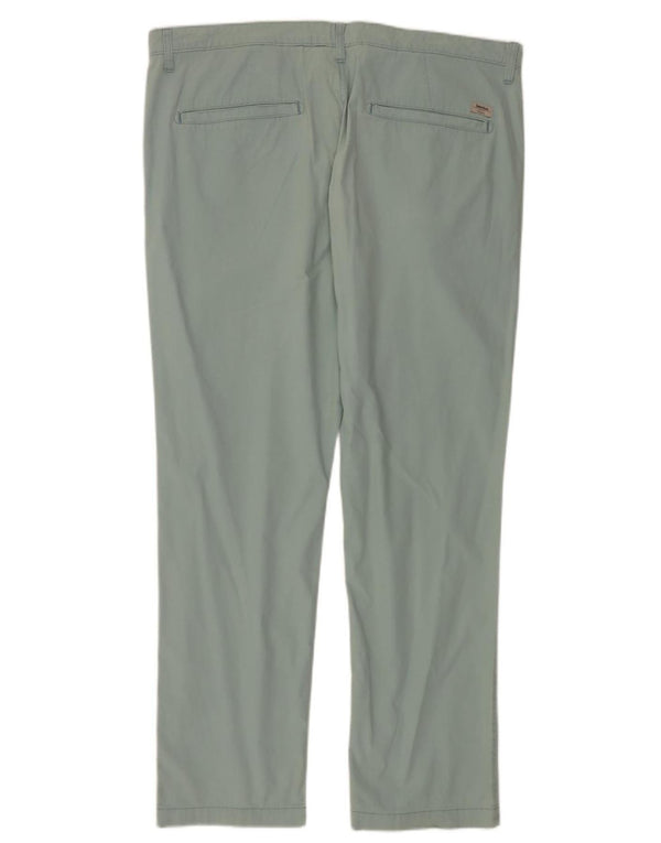 Calça chino reta masculina Timberland W42 L33 verde