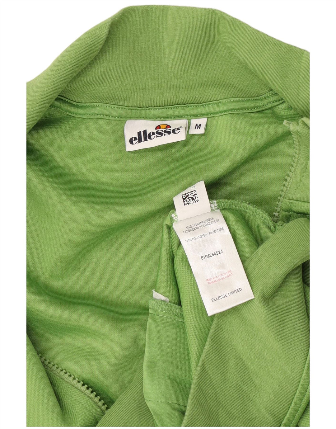 Ellesse Mens Treino Top Jacket Poliéster Colourblock Verde Médio
