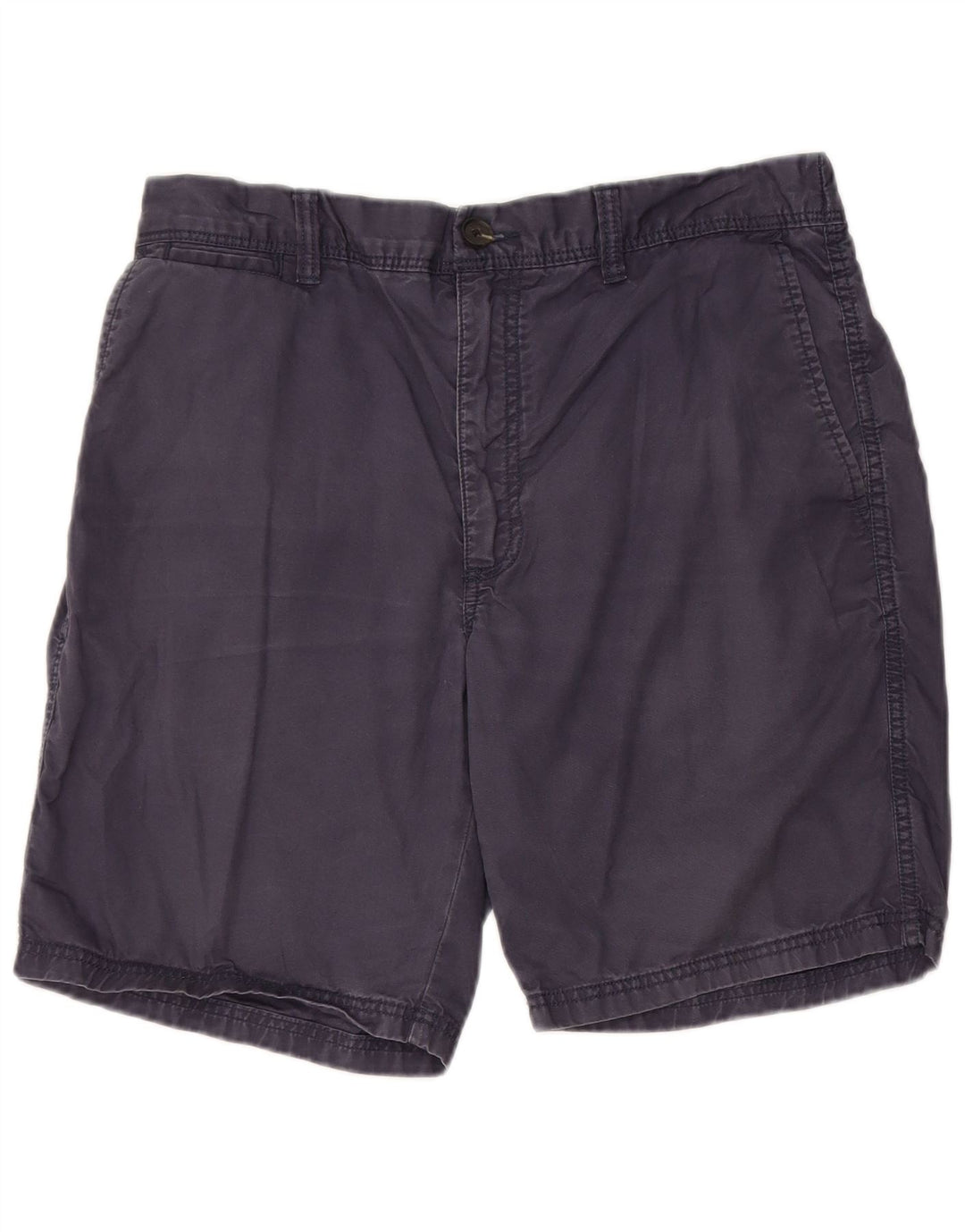 Shorts chino masculino Marks & Spencer W36 grande algodão azul marinho