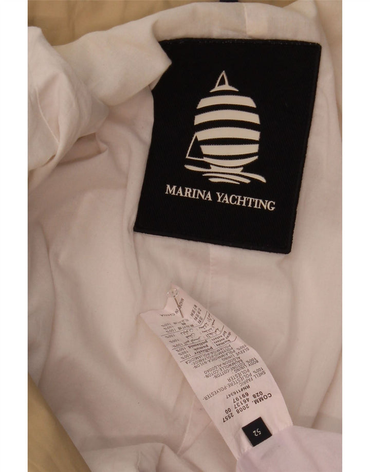 Jaqueta utilitária feminina com capuz Marina Yachting IT 52 2XL poliéster bege