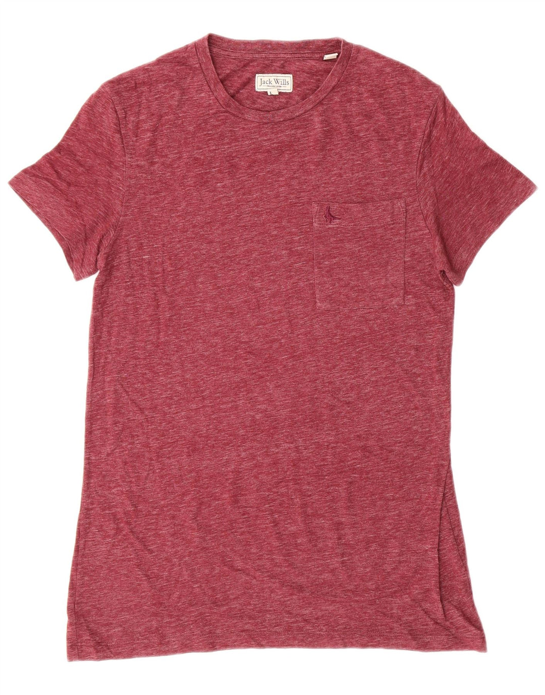 Camiseta masculina JACK WILLS XS algodão Borgonha