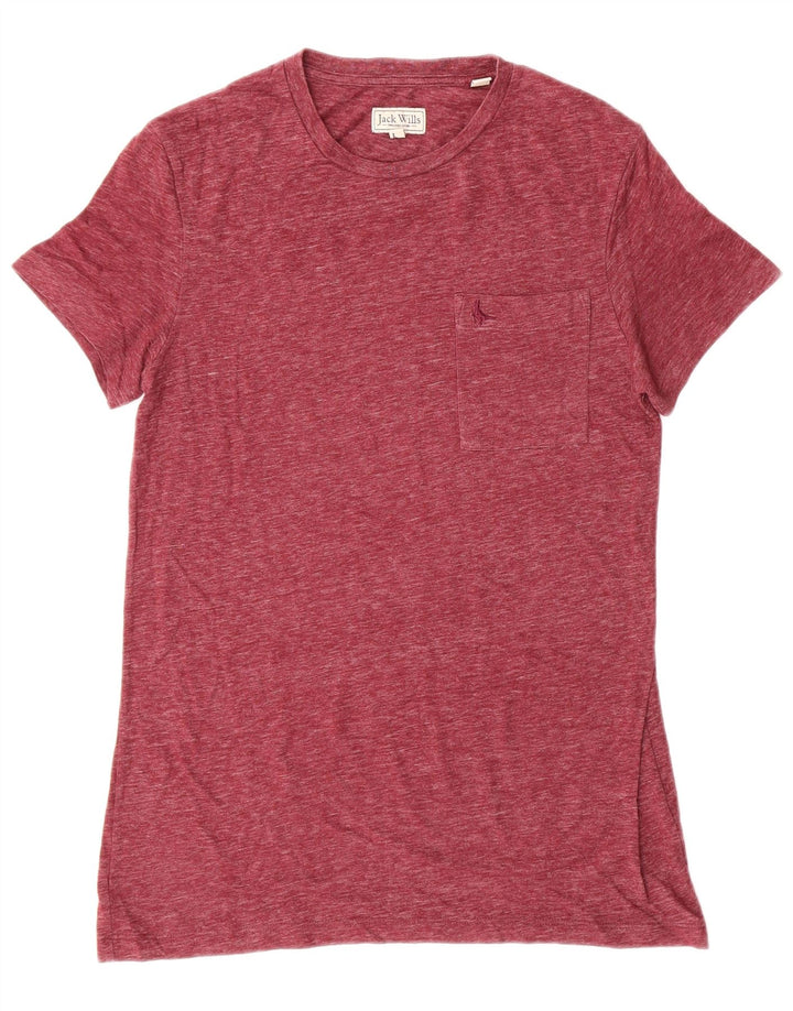 Camiseta masculina JACK WILLS XS algodão Borgonha
