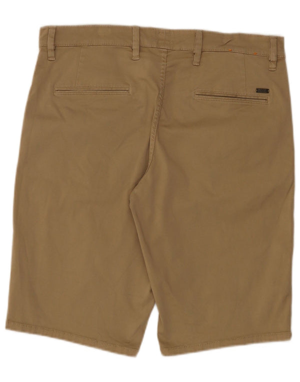 Hugo Boss Mens Chino Shorts W35 Grande Algodão Bege