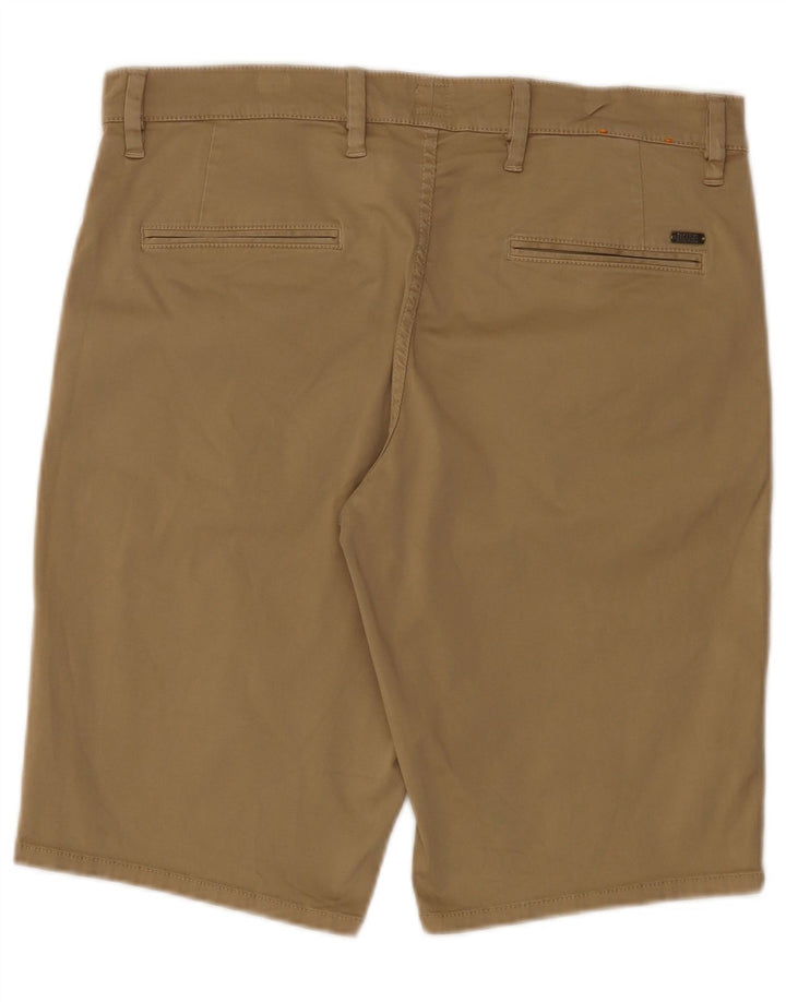 Hugo Boss Mens Chino Shorts W35 Grande Algodão Bege