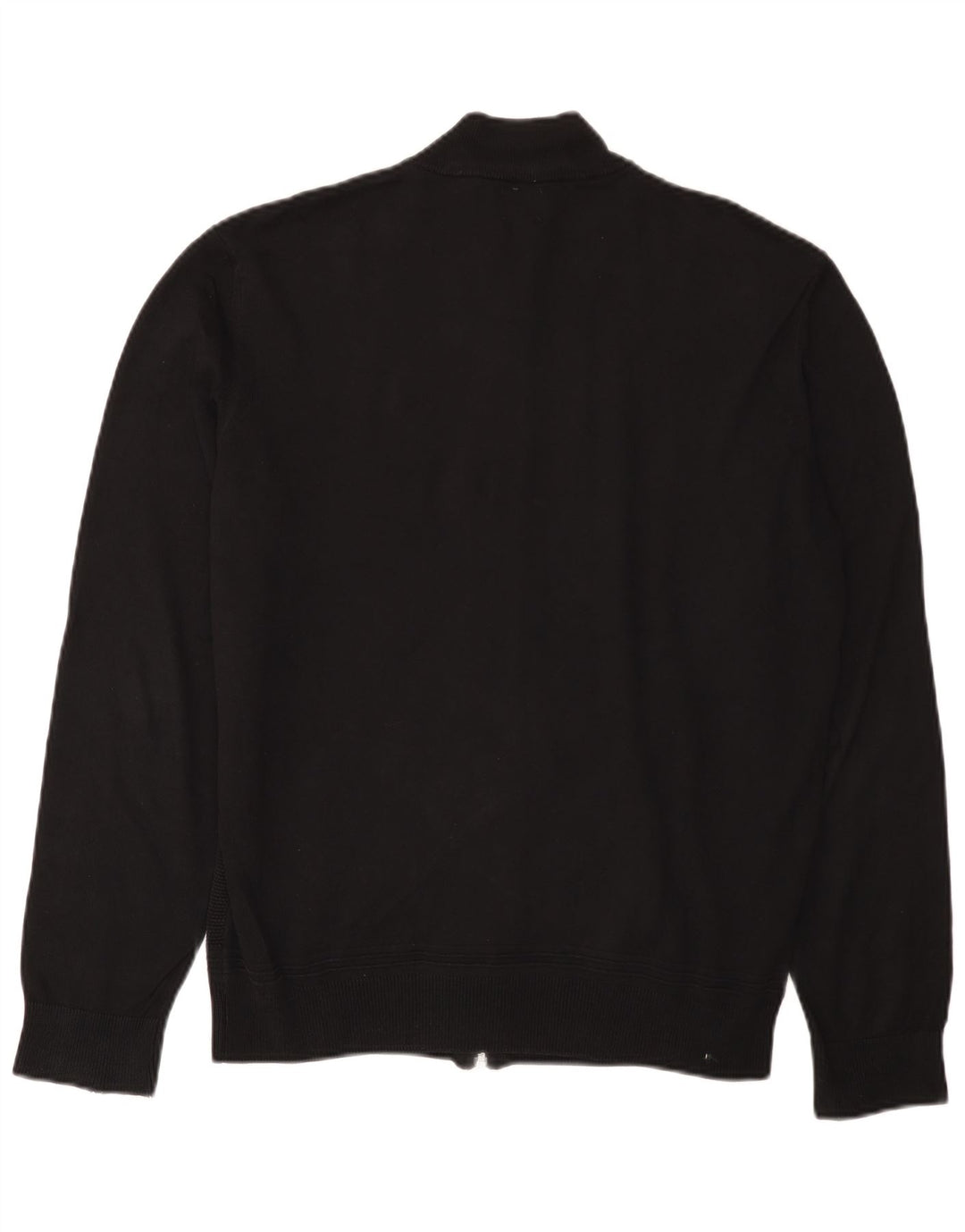 Suéter cardigã masculino Zara grande algodão preto