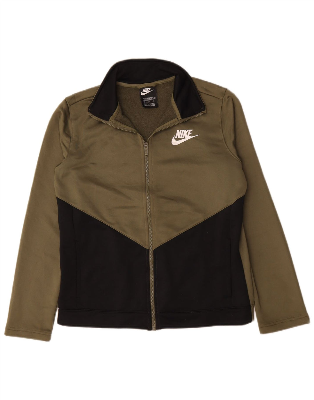 Jaqueta Nike Boys Tracksuit Top 13-14 Anos XL Cáqui Colourblock Poliéster