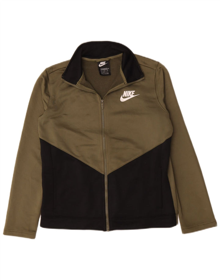 Jaqueta Nike Boys Tracksuit Top 13-14 Anos XL Cáqui Colourblock Poliéster