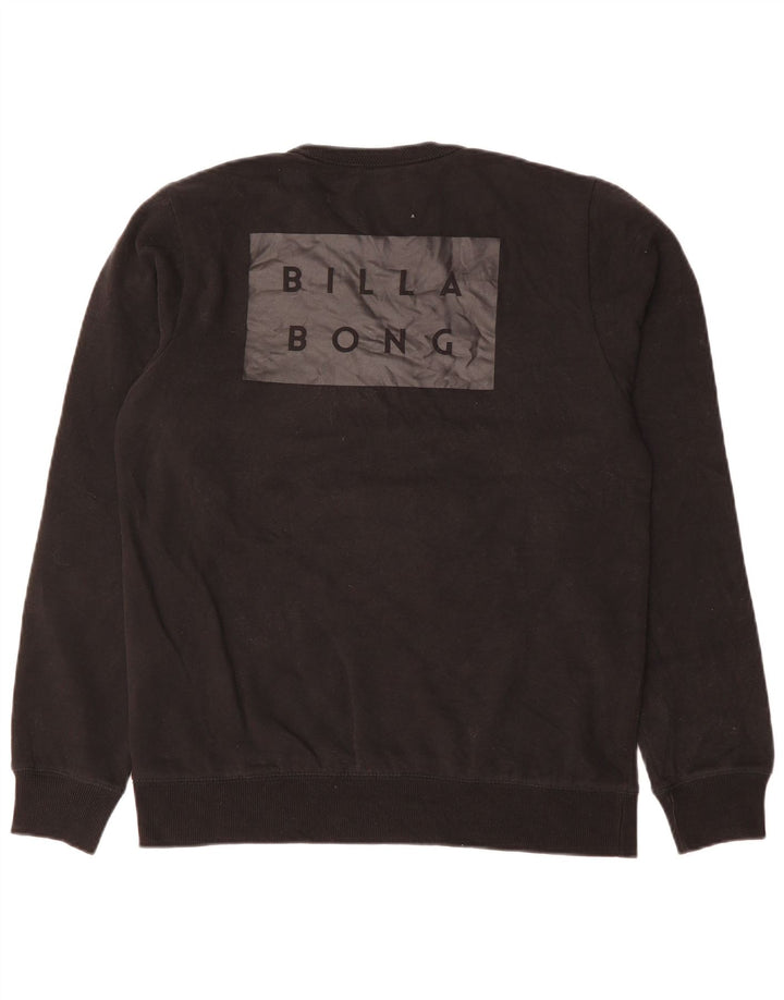 Billabong masculino Core Fit moletom gráfico jumper grande algodão preto
