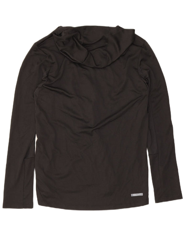 Adidas Mens Nevada Wolf Pack Top gráfico com capuz manga comprida pequeno preto