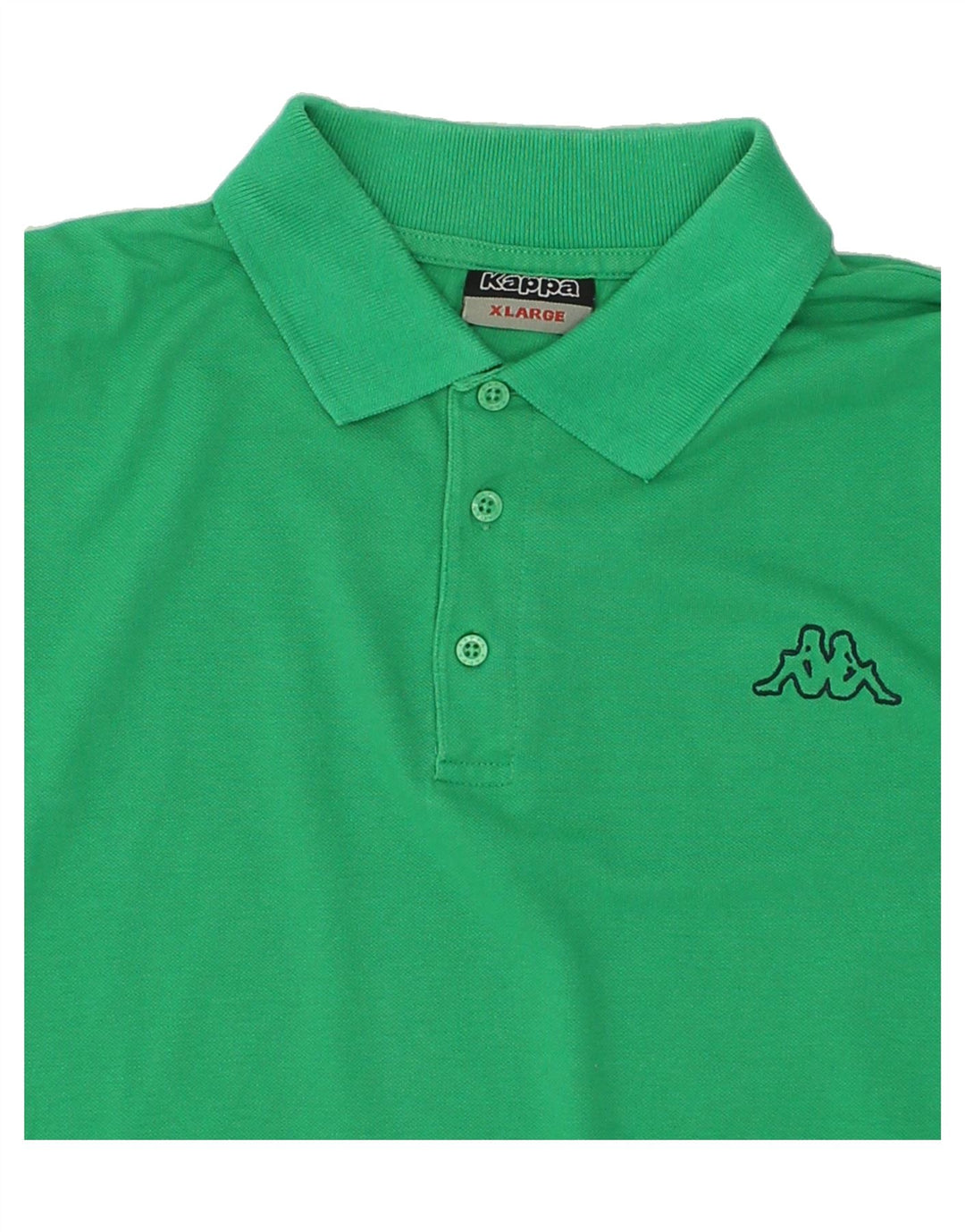 KAPPA Mens Polo Shirt XL Green Cotton Vintage Kappa and Second-Hand Kappa from Messina Hembry 
