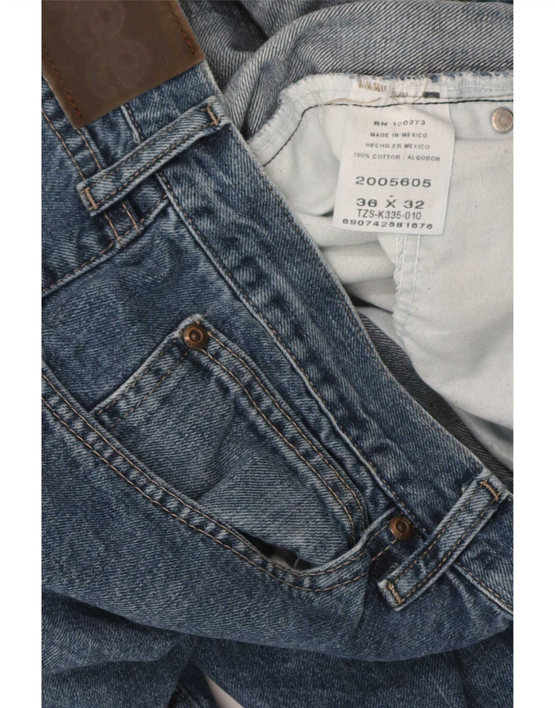 Calça jeans reta masculina Lee Regular Fit W36 L32 algodão azul