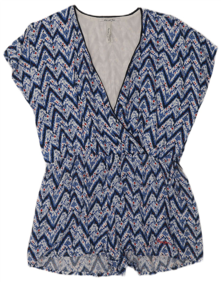 Macacão feminino PEPE JEANS UK 16 grande azul Chevron
