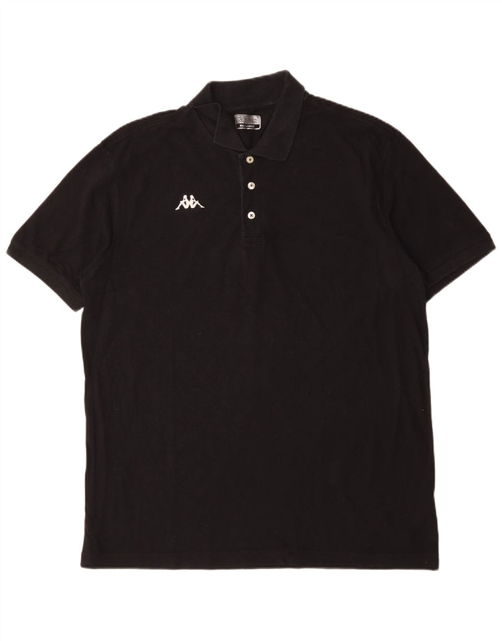 Camisa polo masculina KAPPA 3XL algodão preto