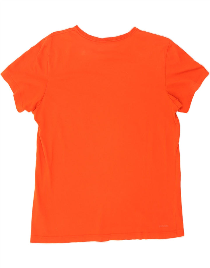 ADIDAS Mens Graphic T-Shirt Top Medium Orange Cotton Vintage Adidas and Second-Hand Adidas from Messina Hembry 