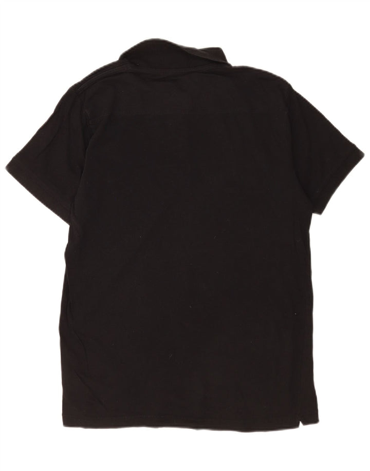 Camisa polo masculina French Connection algodão preto médio