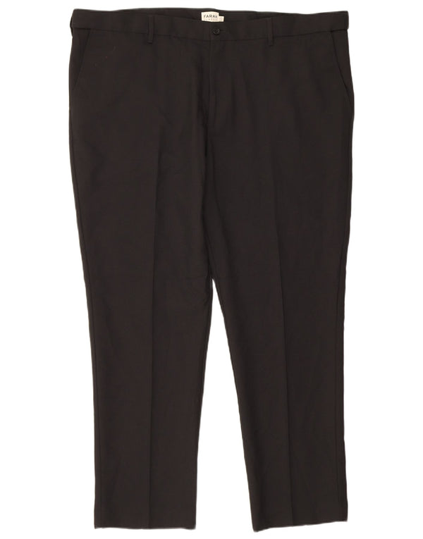 Farah Mens Classic Slim Chino Calça W44 L29 Poliéster Preto