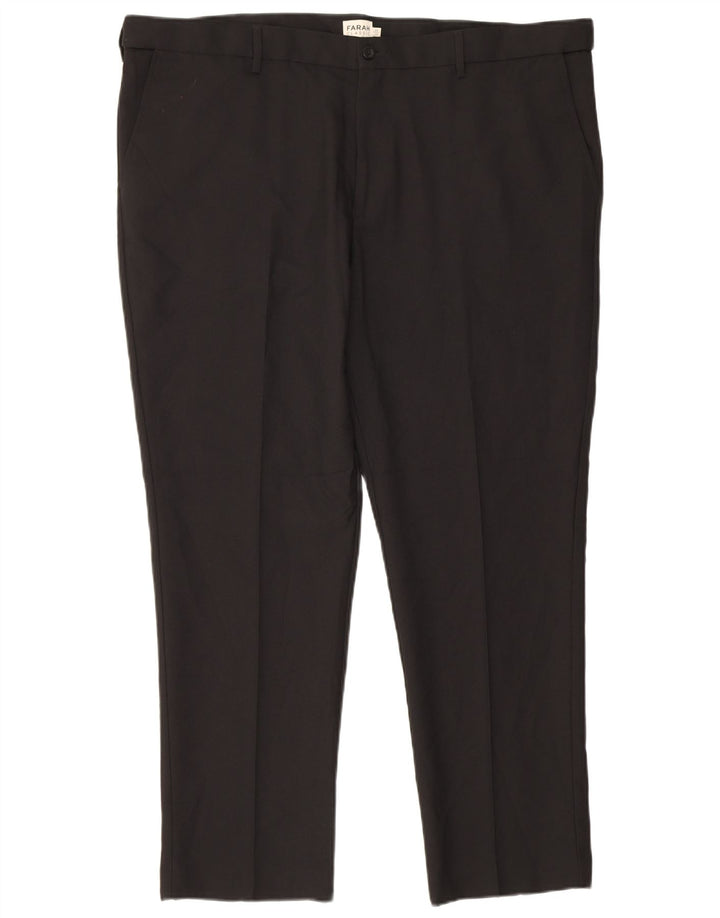 Farah Mens Classic Slim Chino Calça W44 L29 Poliéster Preto