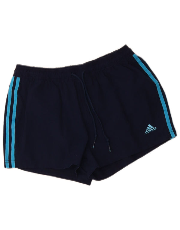 ADIDAS Mens Sport Shorts Médio Azul Marinho Poliéster