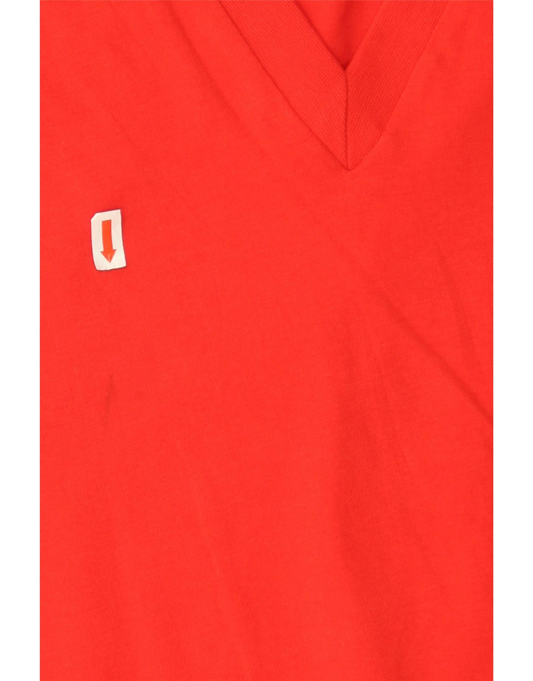 Zara Womens Oversized T-Shirt Top UK 10 Pequeno Algodão Vermelho