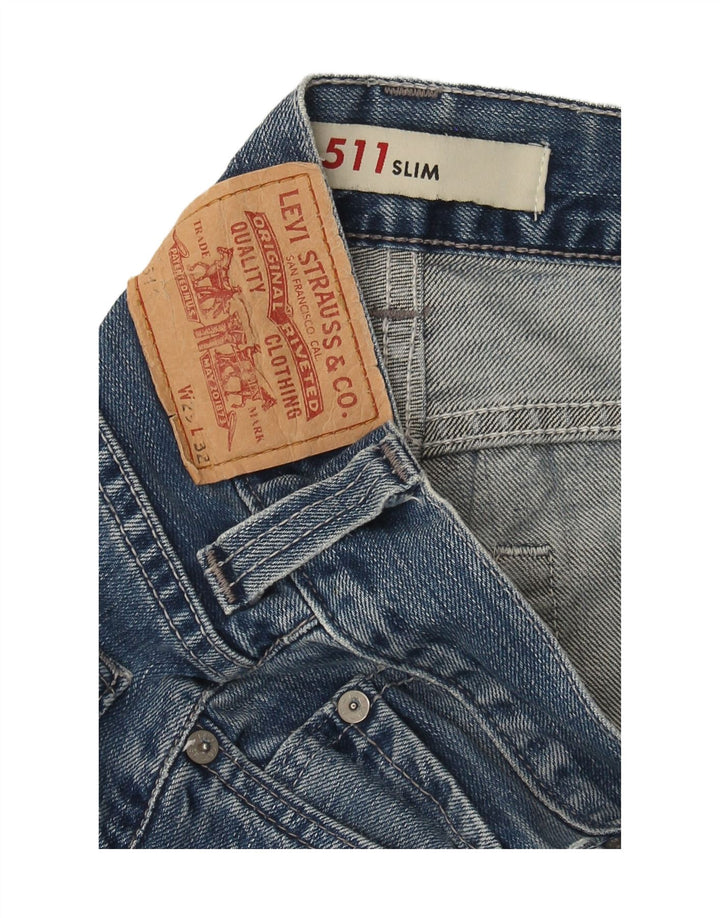 Shorts jeans feminino LEVI'S 511 Slim W29 azul médio