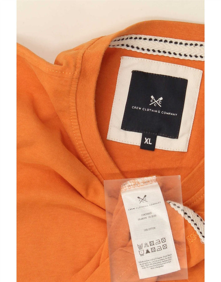 Camiseta masculina J. Crew Top XL algodão laranja