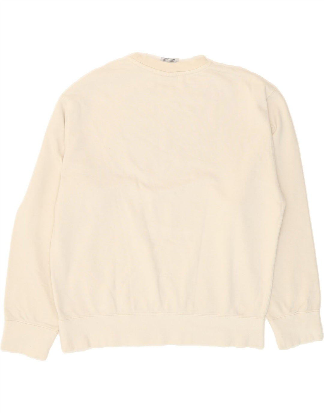 ADIDAS Mens Sweatshirt Jumper Medium White Cotton Vintage Adidas and Second-Hand Adidas from Messina Hembry 