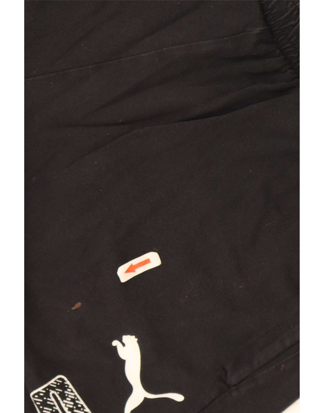Shorts esportivos gráficos masculinos Puma médio preto algodão