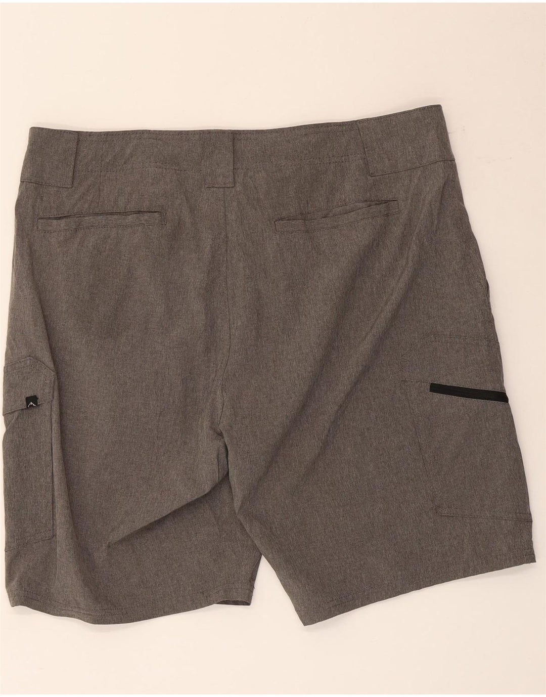 Denali Mens Cargo Shorts W36 Grande Poliéster Cinza