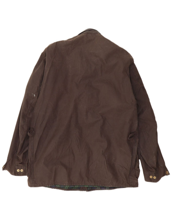 Jaqueta masculina de algodão encerado BARBOUR tamanho 38 algodão marrom pequeno