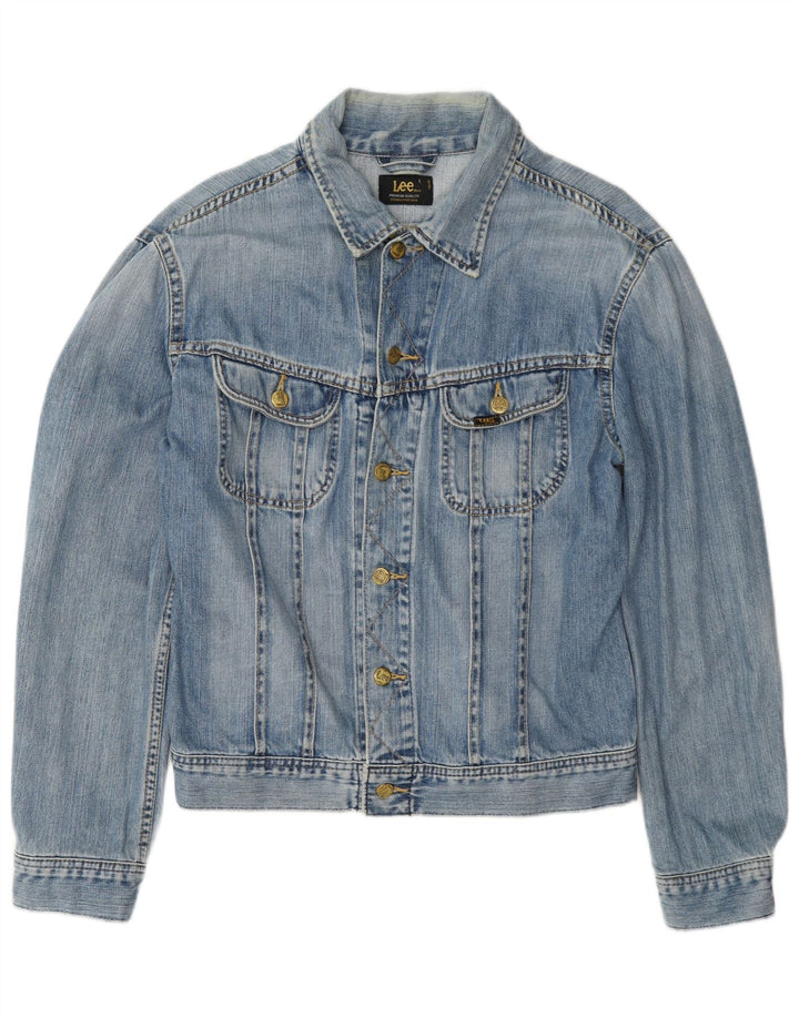 Lee Mens Rider Denim Jacket UK 40 Grande Algodão Azul