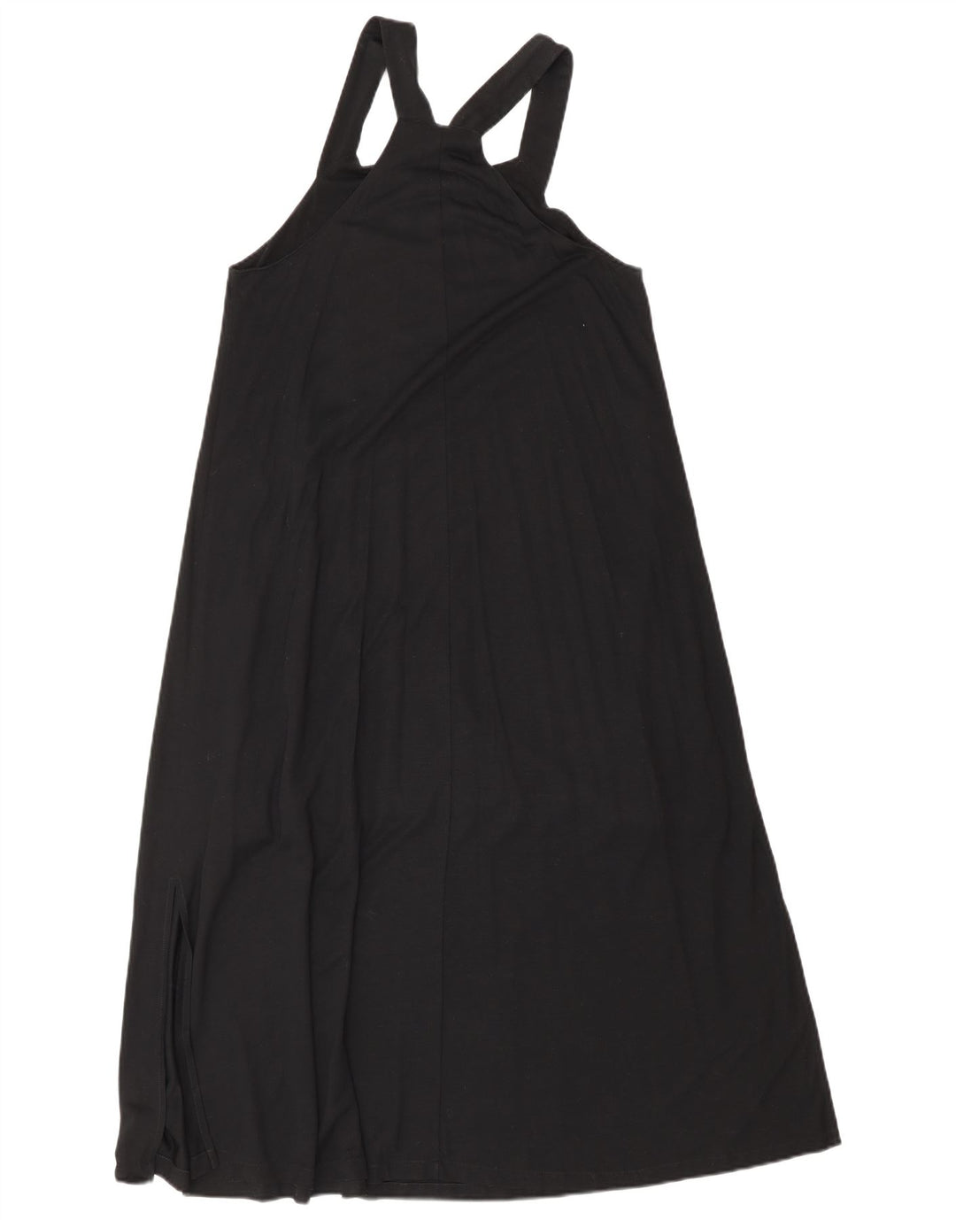 Vestido maxi feminino sem mangas Massimo Dutti Reino Unido 10 pequeno preto