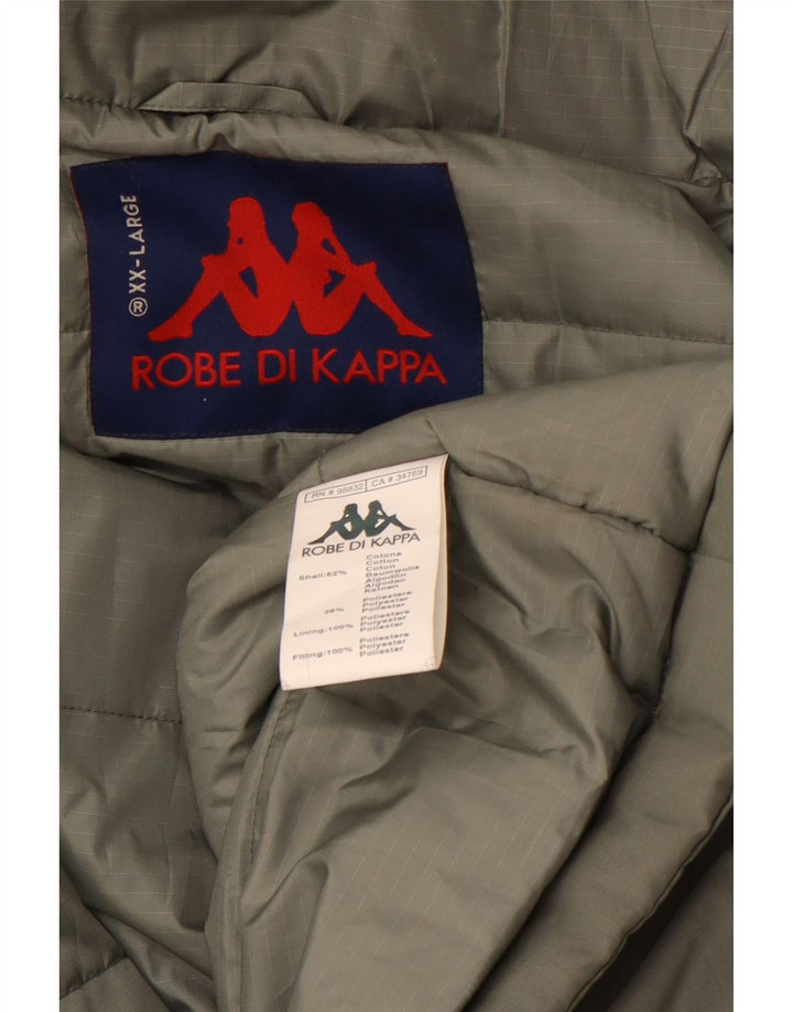 Jaqueta acolchoada masculina KAPPA UK 44 2XL algodão verde