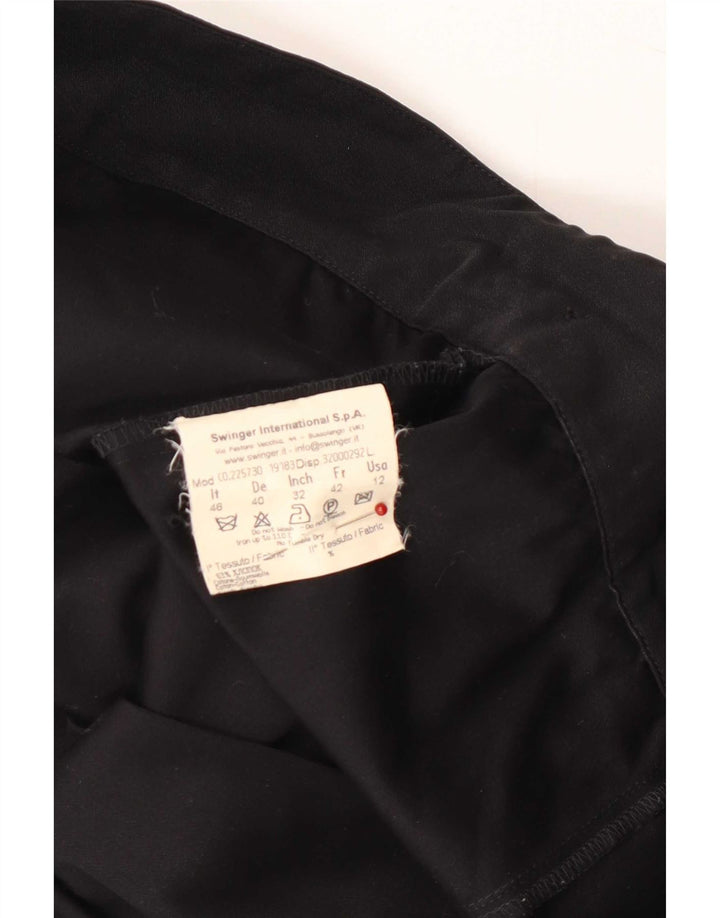 Jaqueta bomber feminina Roccobarocco IT 46 grande algodão preto