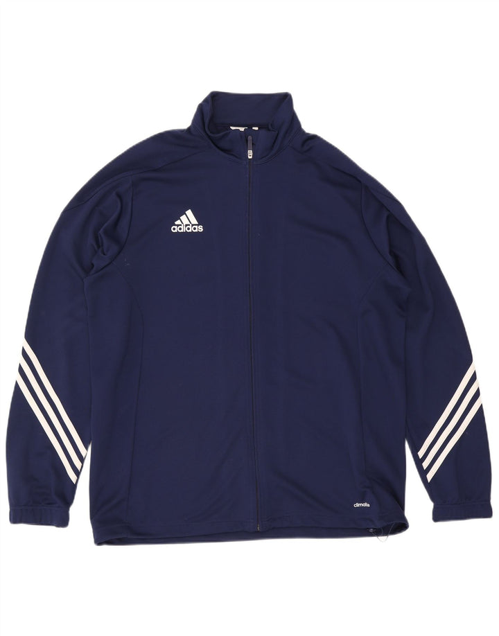 Adidas Mens Climalite Tracksuit Top Jacket XL Azul Marinho Poliéster