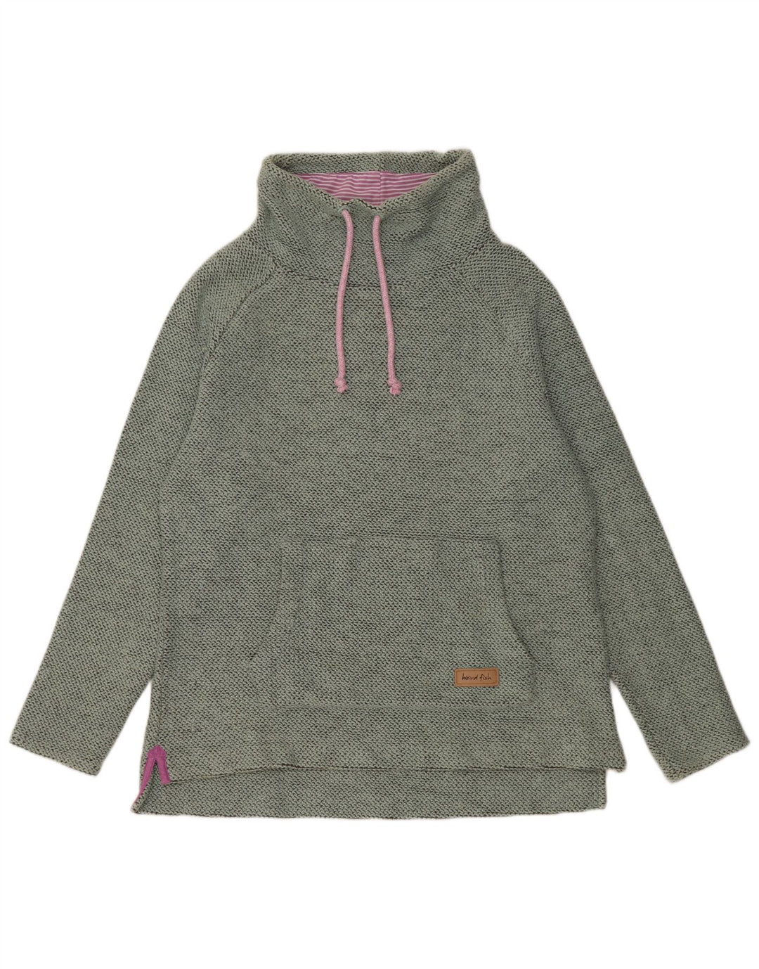 Moletom feminino Weird Fish Jumper Reino Unido 16 grande algodão verde