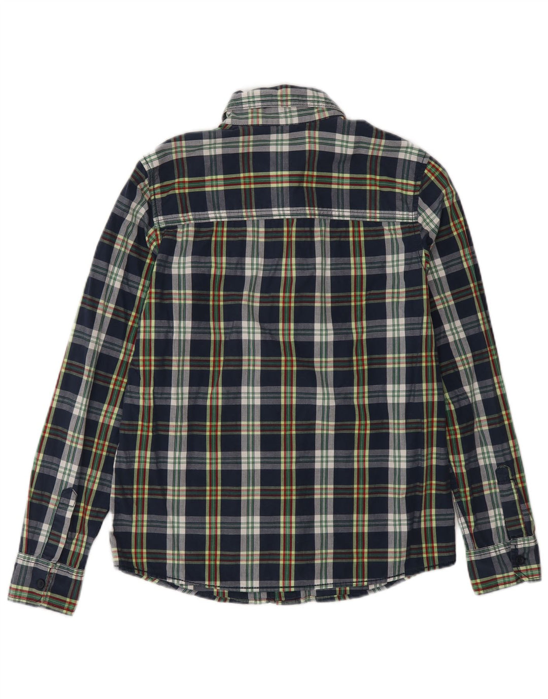 Camisa masculina BENETTON 9-10 anos xadrez azul marinho