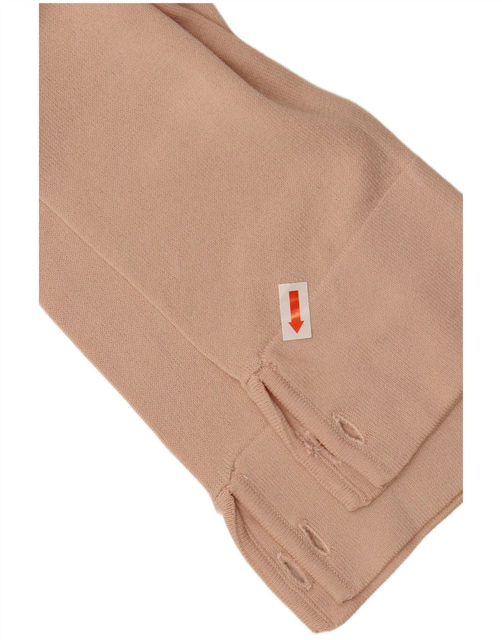 LIU JO Suéter feminino cropped cardigan Reino Unido 14 médio bege