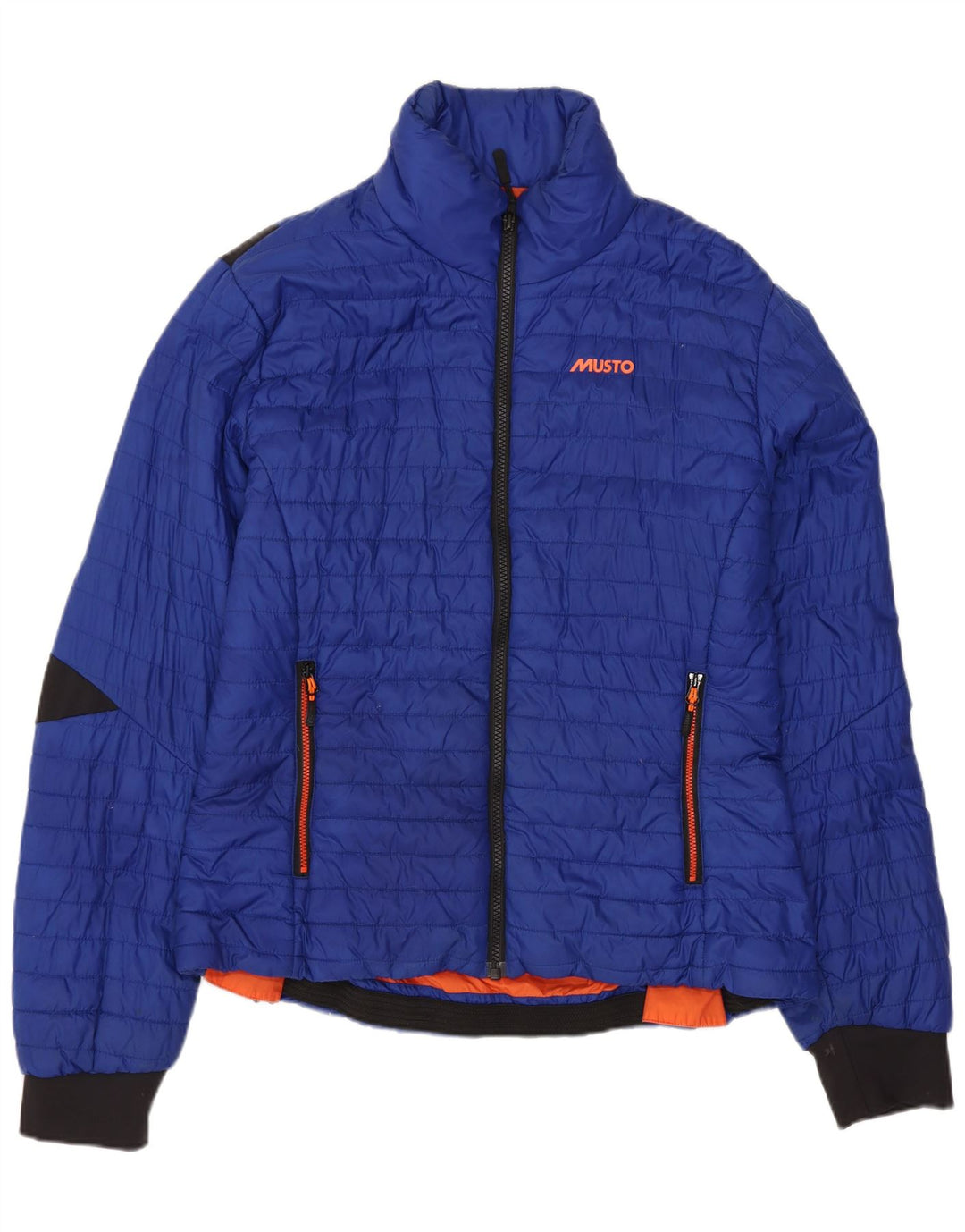 Jaqueta acolchoada feminina Musto UK 14 grande poliamida azul