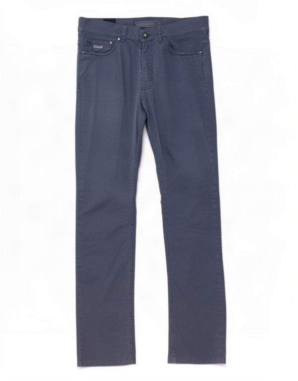 Calça casual reta masculina Harmont & Blaine IT 44 XS W30 L30 algodão azul