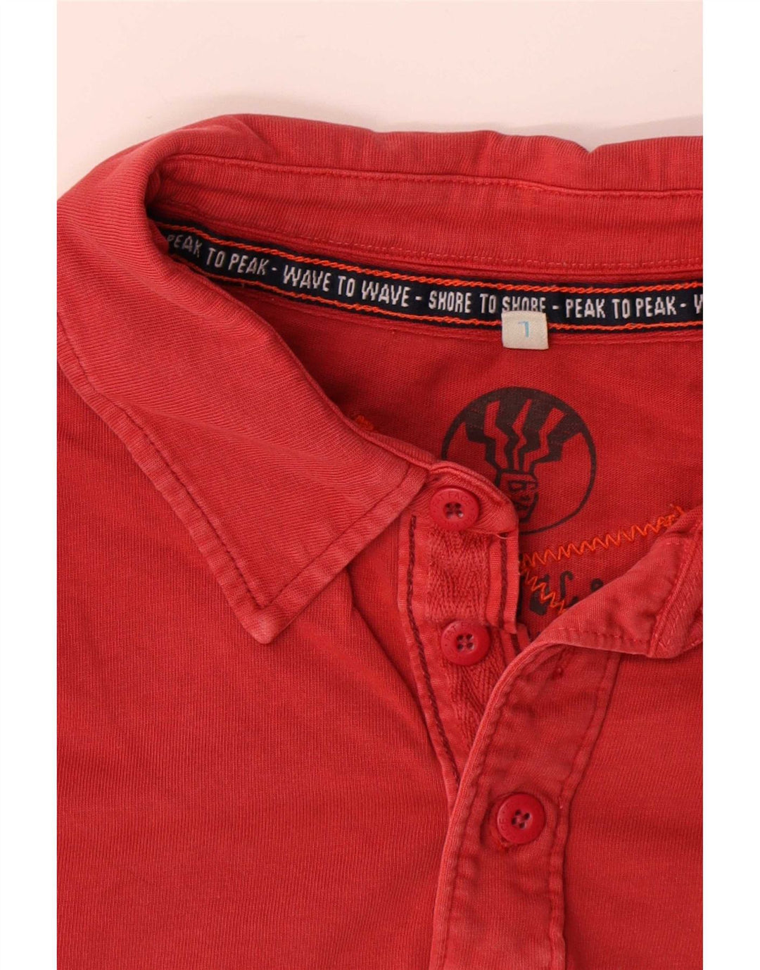 Camisa polo masculina de rugby Timberland grande algodão vermelho