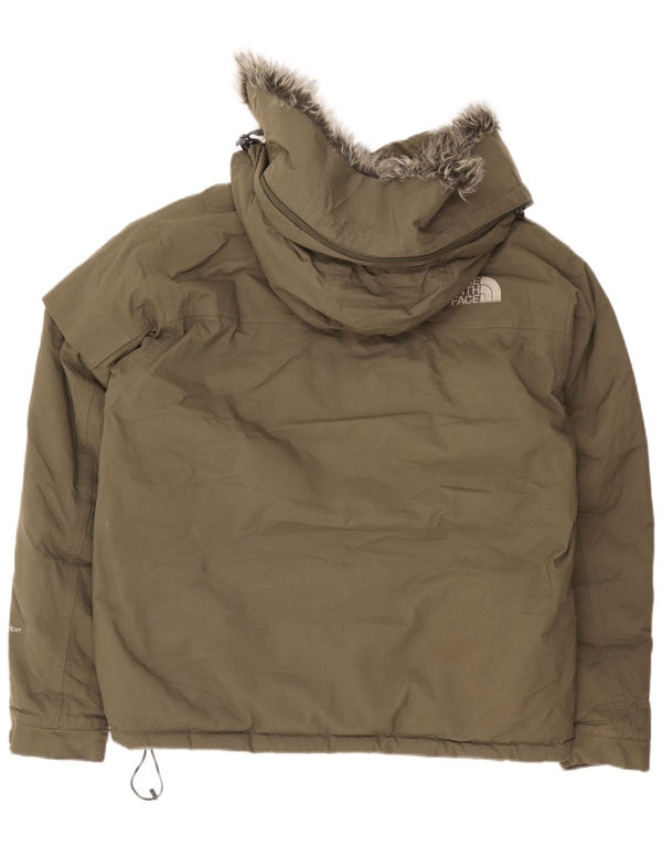 Jaqueta masculina acolchoada com capuz The North Face Reino Unido 38 Nylon cáqui médio